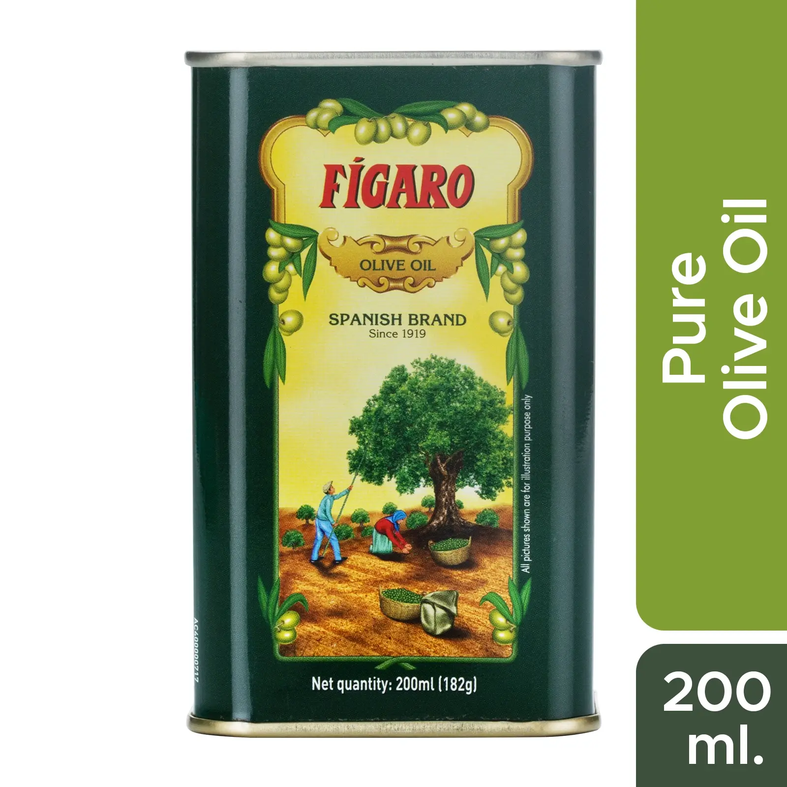 Figaro Pure Olive Oil - 200ml Tin - Image 2